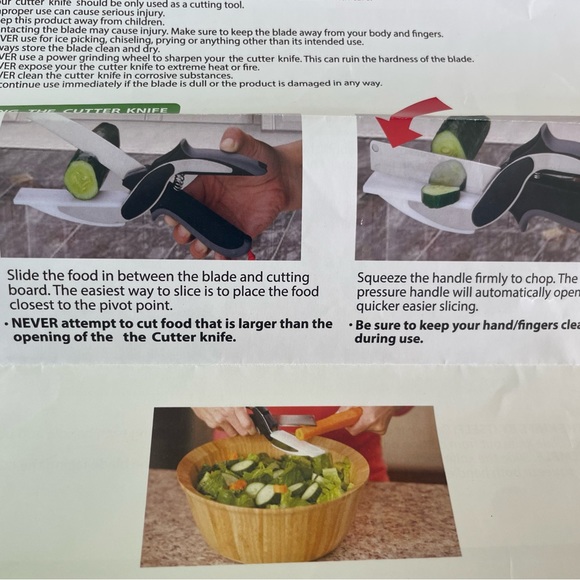 Kitchen Food Scissors,2 in 1 Smart Cutter Multifunction Stainless Steel Kitchen - Picture 9 of 10